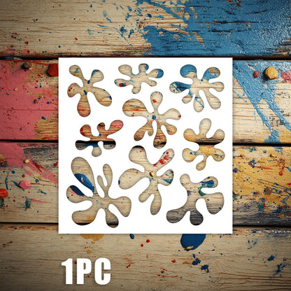 Water Stain Pattern DIY Painting Hollow Stencil