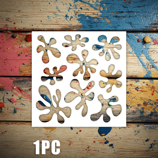 Water Stain Pattern DIY Painting Hollow Stencil