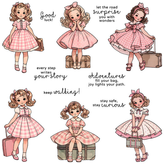 Loli Girls Travel Clear Stamps