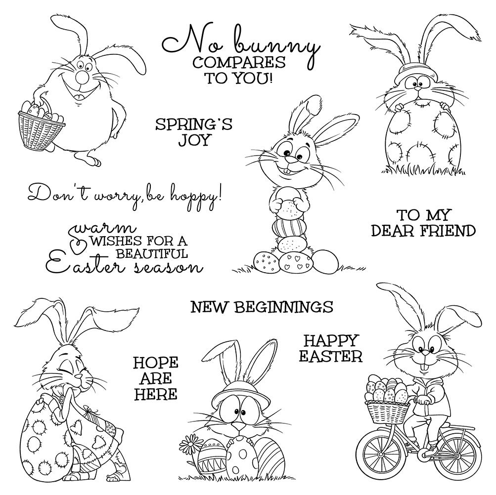 Easter Bunny Dies & Stamps Set