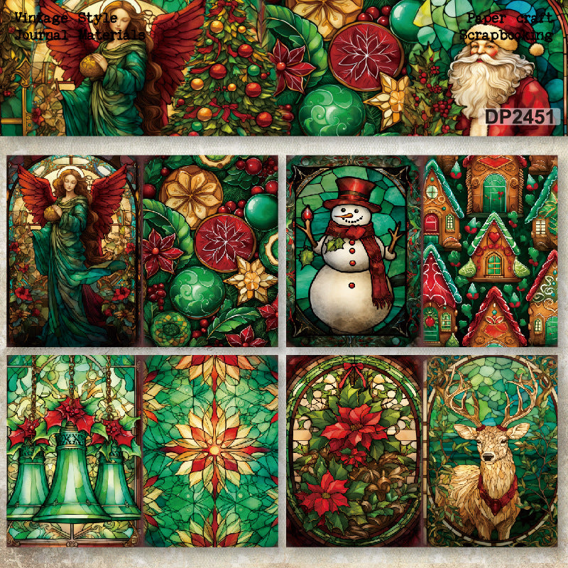 A5 Christmas Decoration DIY Scrapbook Paper