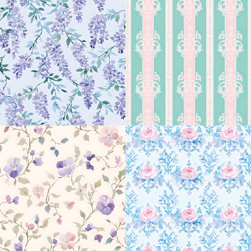 24PCS 6" Thyme Scrapbook Paper & Cardstock