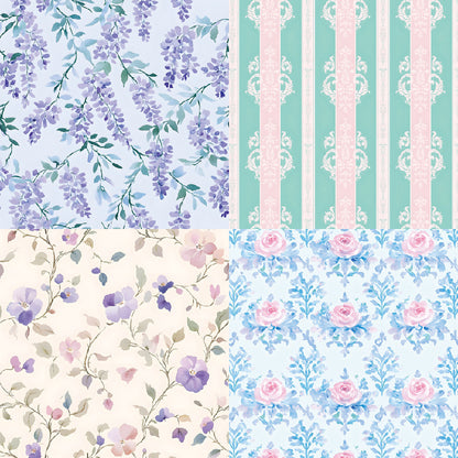 24PCS 6" Thyme Scrapbook Paper & Cardstock