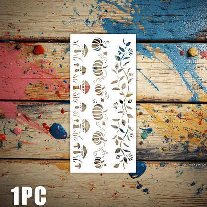 Pumpkin and Mushroom Pattern DIY Painting Hollow Stencil