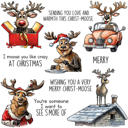 Christmas Deer Dies & Stamps Set