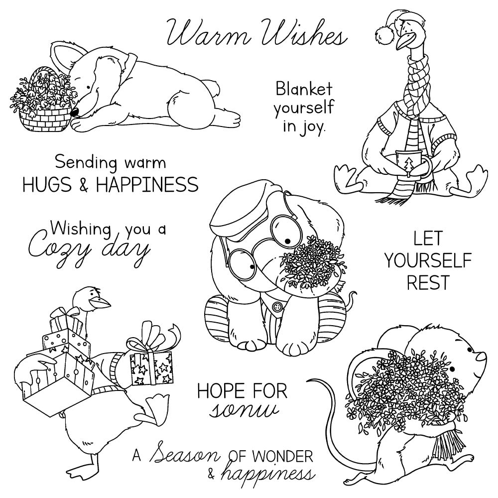 Winter Animals Clear Stamps