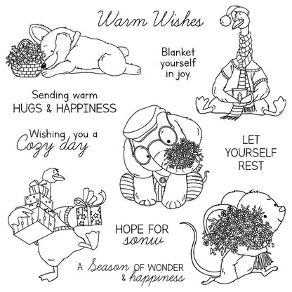 Winter Animals Clear Stamps