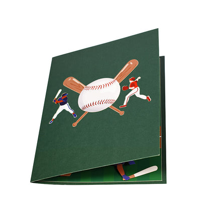 3D Creative Baseball Pop-Up Greeting Card