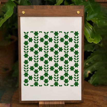 2 PCS Hexagonal Star Pattern DIY Painting Hollow Stencil
