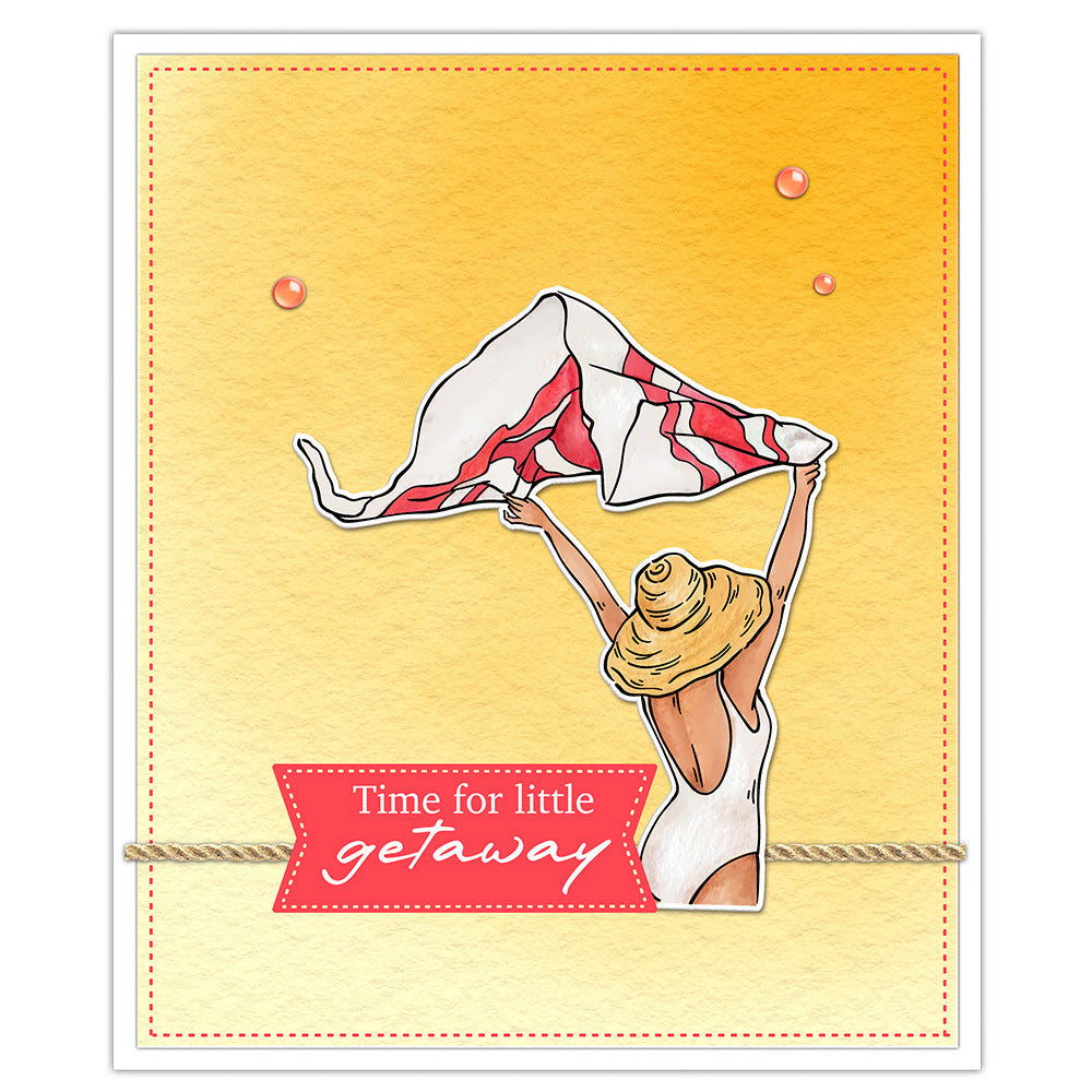 Girls On Vacation Dies & Stamps Set