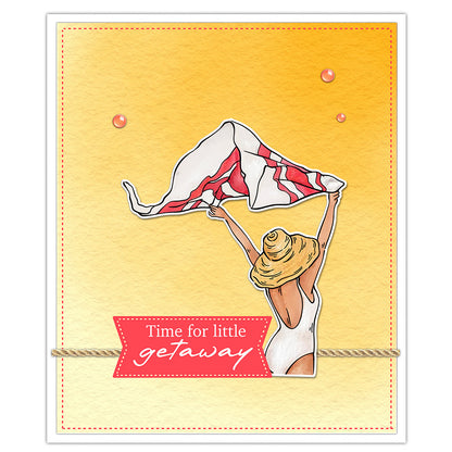 Girls On Vacation Dies & Stamps Set