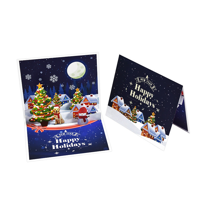 3D Creative Christmas Series Pop-Up Greeting Card