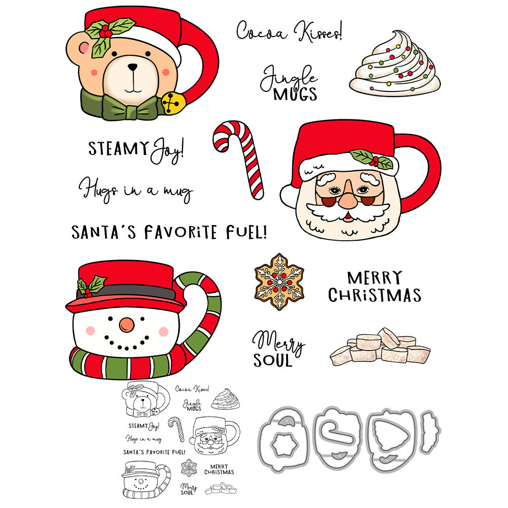 Christmas Mug Dies & Stamps Set
