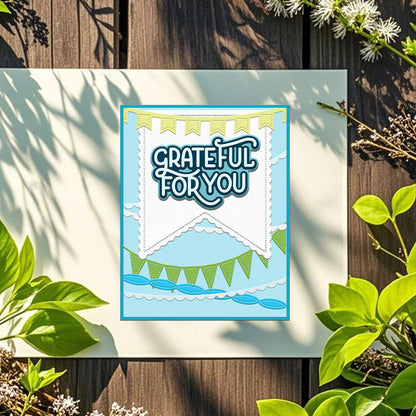 "Grateful For You" Words Metal Cutting Dies