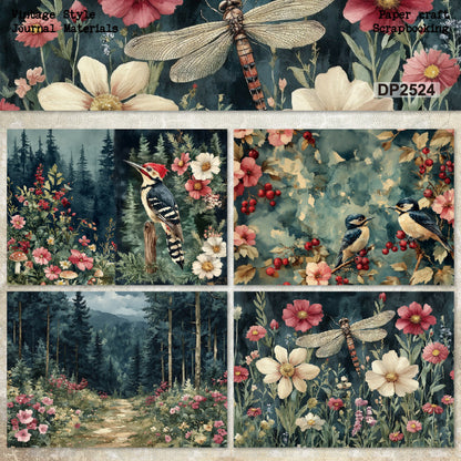 A5 Spring Theme Journal Scrapbook Paper