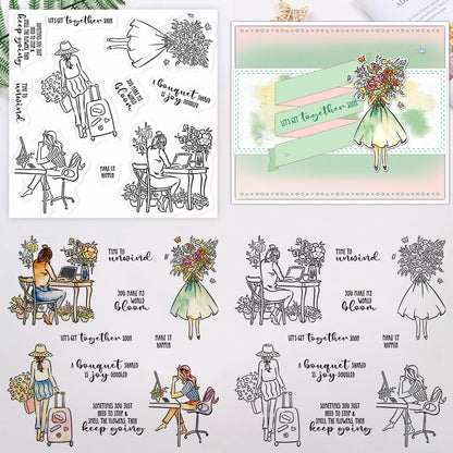 Girl's Daily Life Clear Stamps