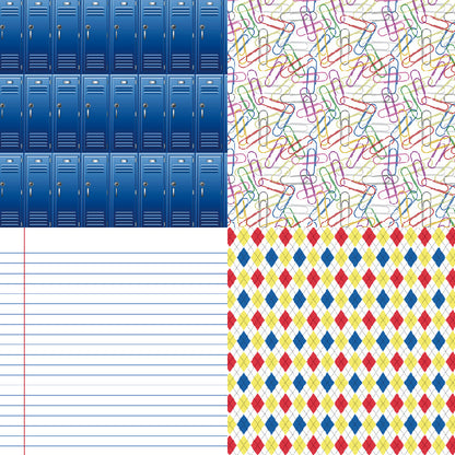 24PCS 6" School Allure Scrapbook Paper & Cardstock