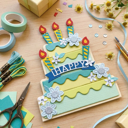 Birthday Cake Metal Cutting Dies