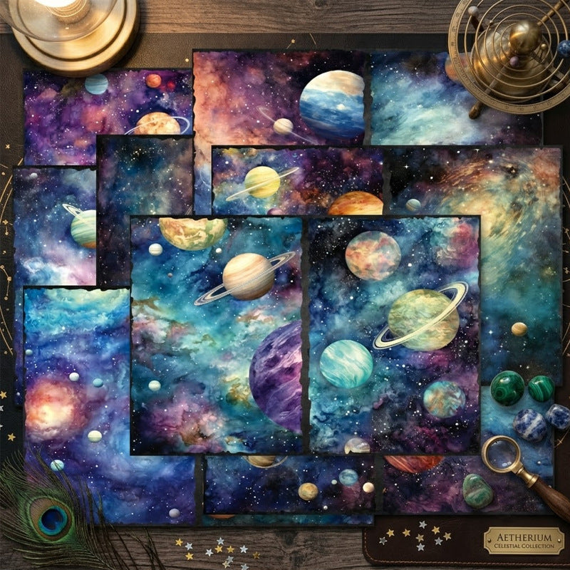 A5 Starry Sky Universe Journal Scrapbook Paper