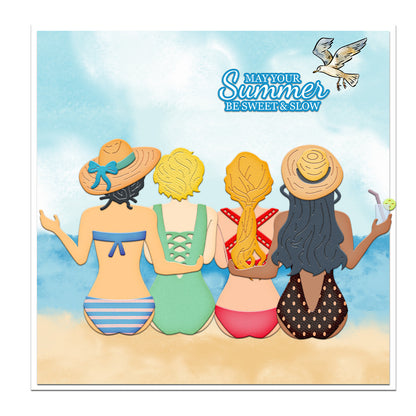 Beach Girls Metal Cutting Dies