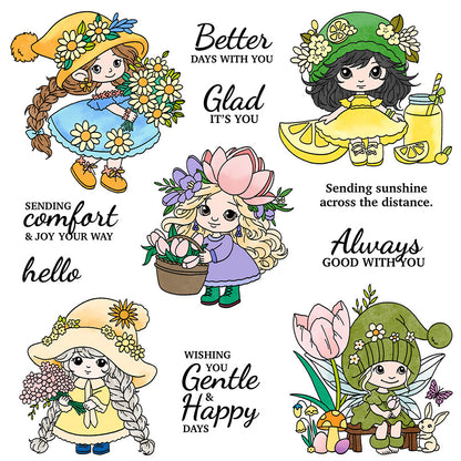 Flower Fairy Clear Stamps