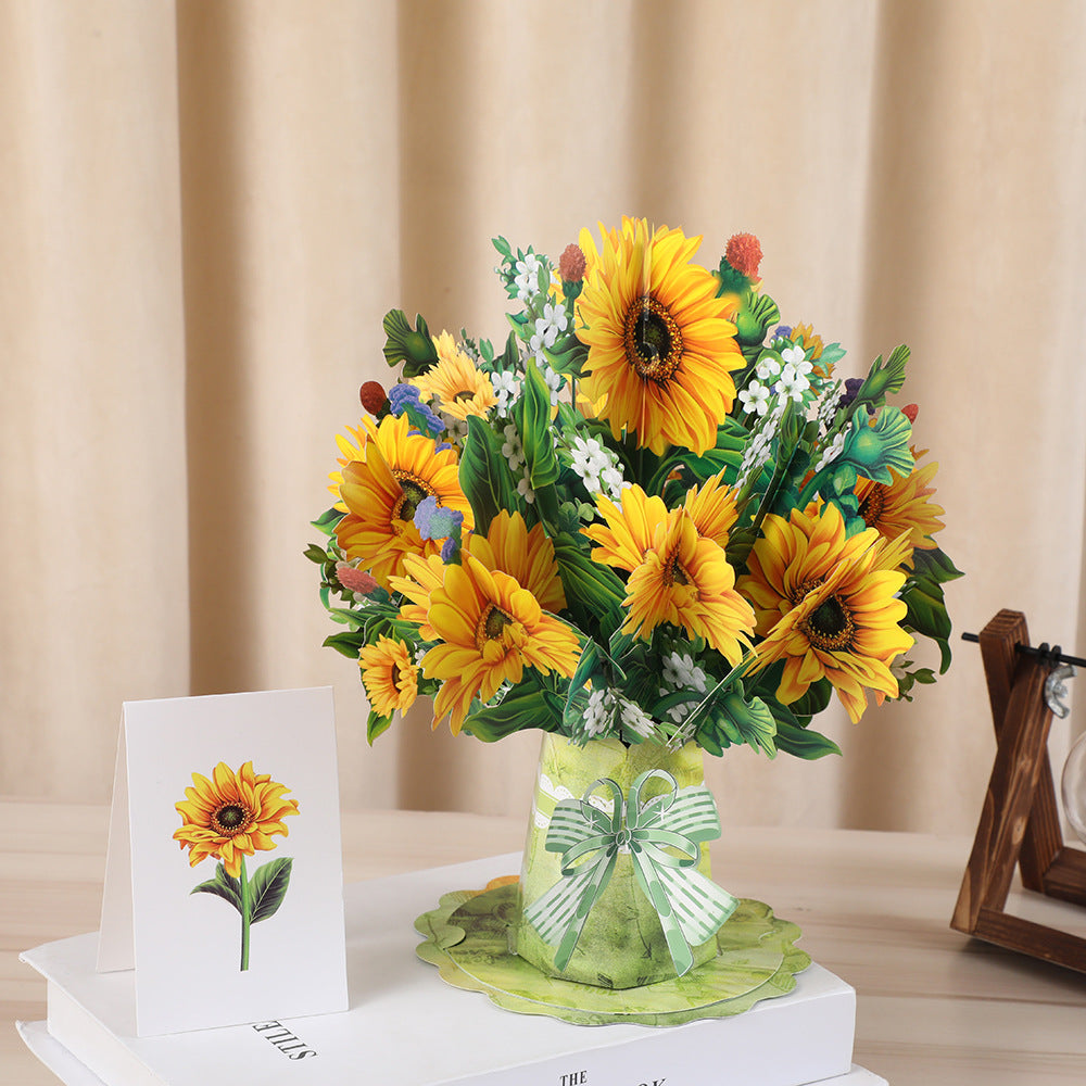 3D Pop-Up Card Creative Bouquet