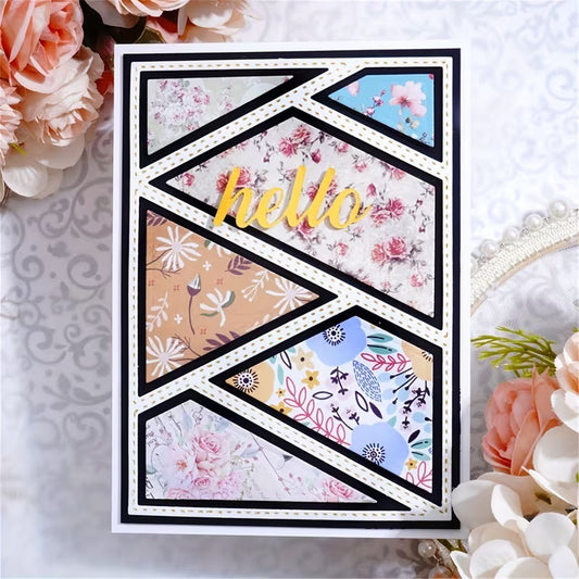 Geometric Cutout Collage Metal Cutting Dies