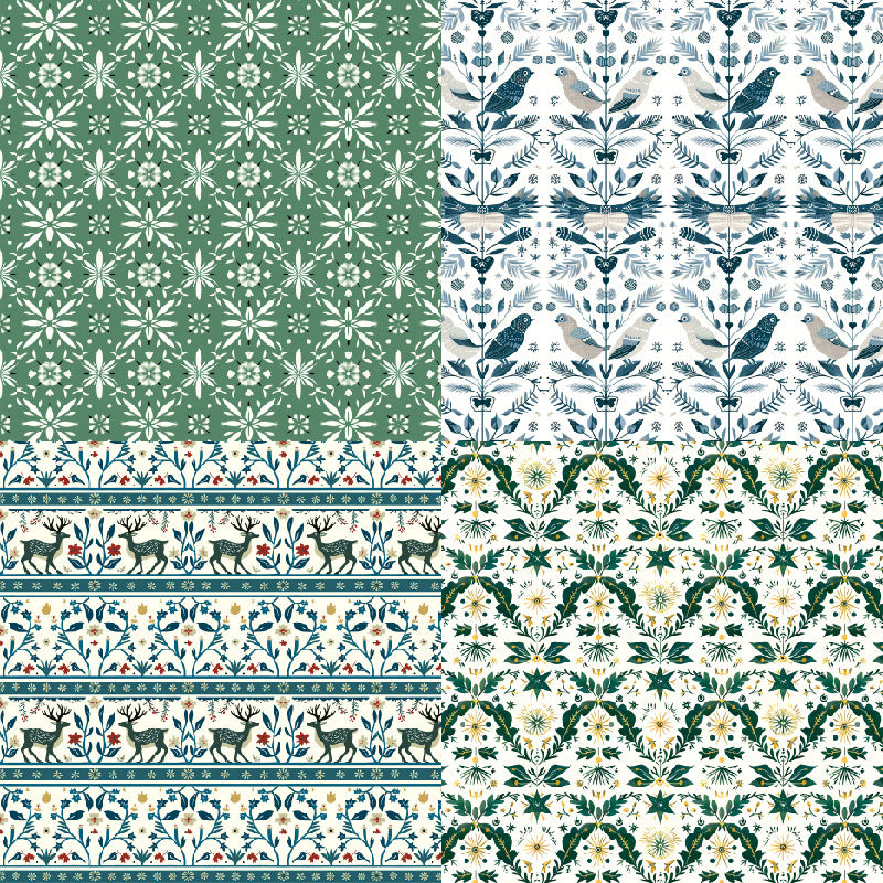 24PCS 6" Christmas Scrapbook Paper & Cardstock