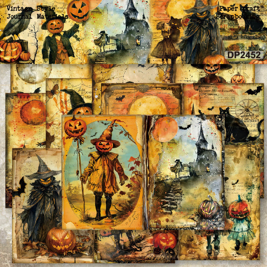 A5 Vintage Halloween Journal Scrapbook Paper