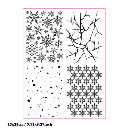 Snowflake Decoration Clear Stamps