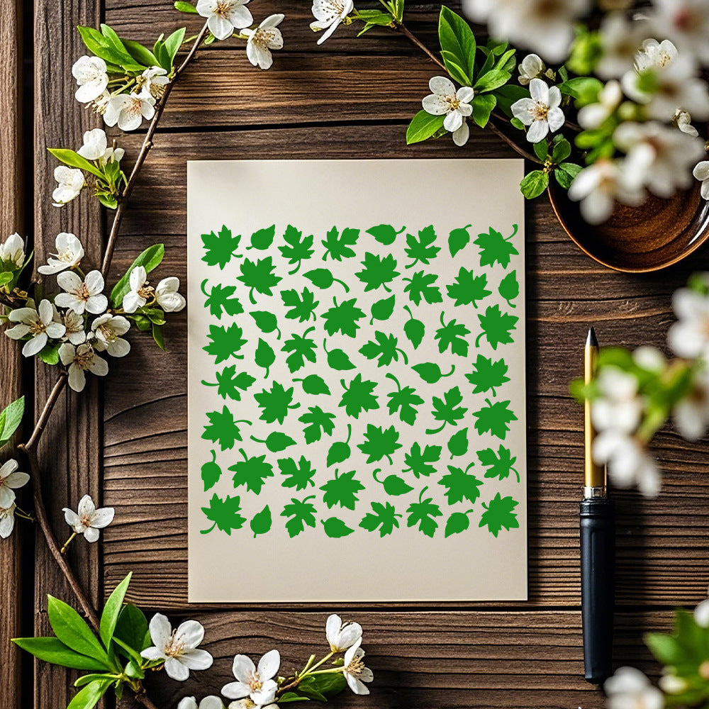Maple Leaf Pattern DIY Painting Hollow Stencil
