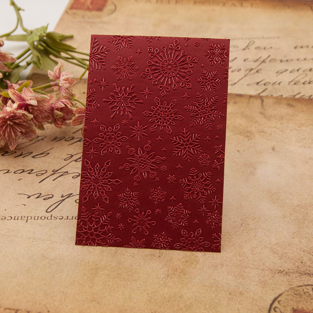 Snowflake Pattern Plastic Embossing Folder