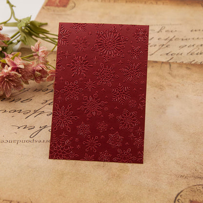 Snowflake Pattern Plastic Embossing Folder