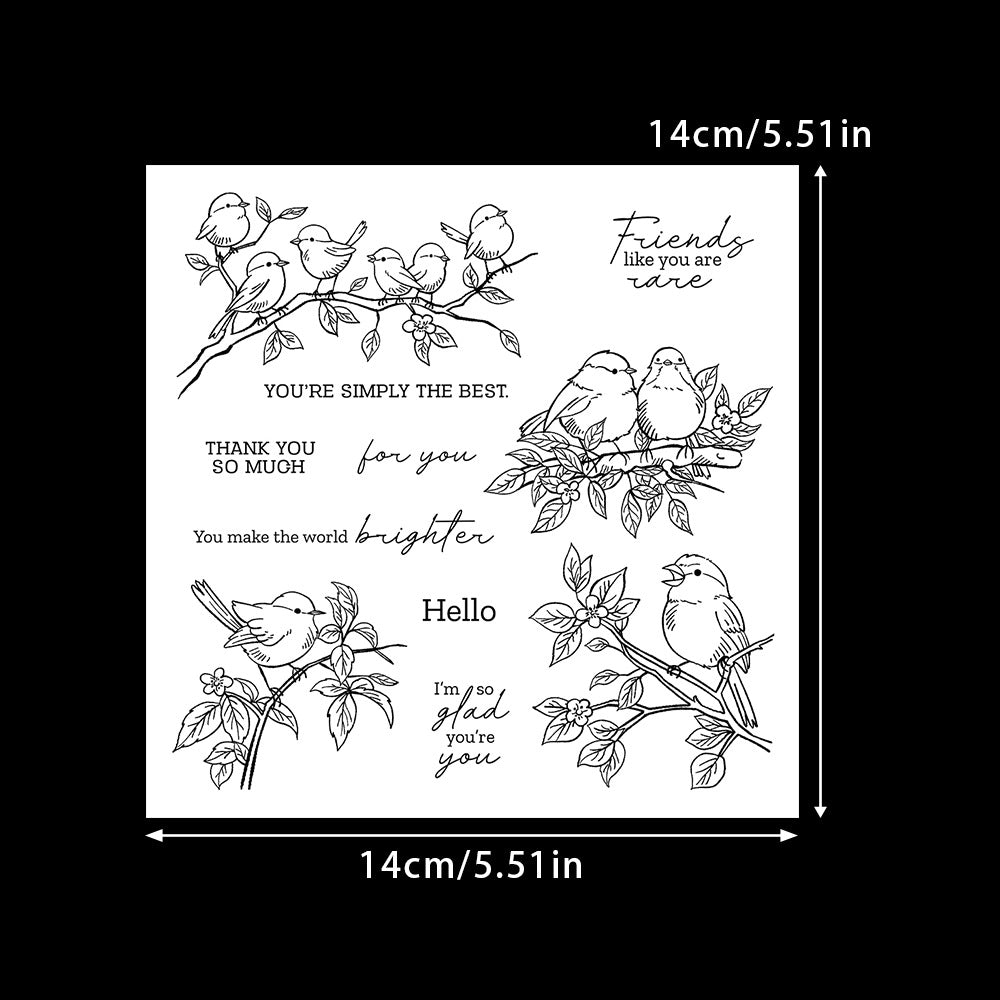 Birds On The Branches Dies & Stamps Set