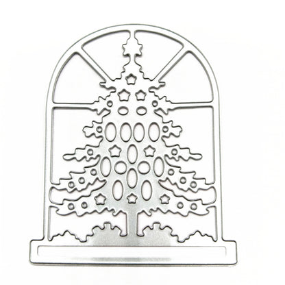 Christmas Tree Windows Cutting Dies