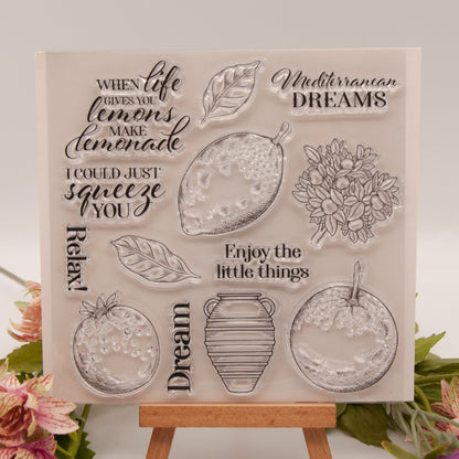 Fruit Pattern DIY Scrapbook Clear Stamps