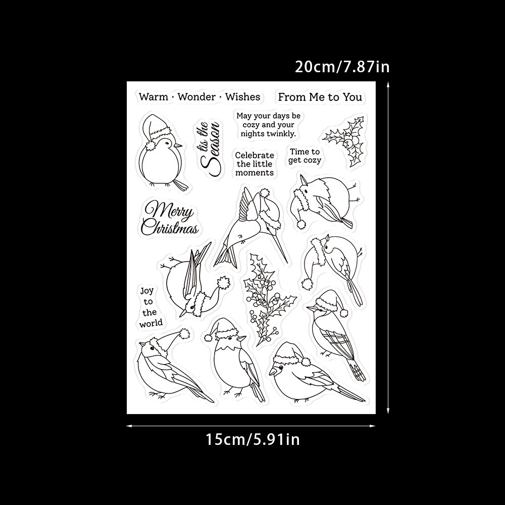 Christmas Birds Dies & Stamps Set