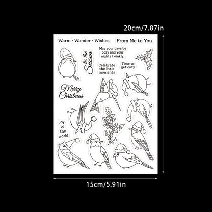 Christmas Birds Dies & Stamps Set