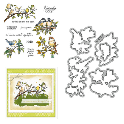 Birds On The Branches Dies & Stamps Set