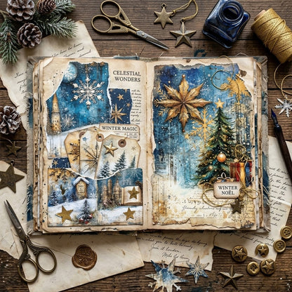 A5 Christmas Decorations Journal Scrapbook Paper
