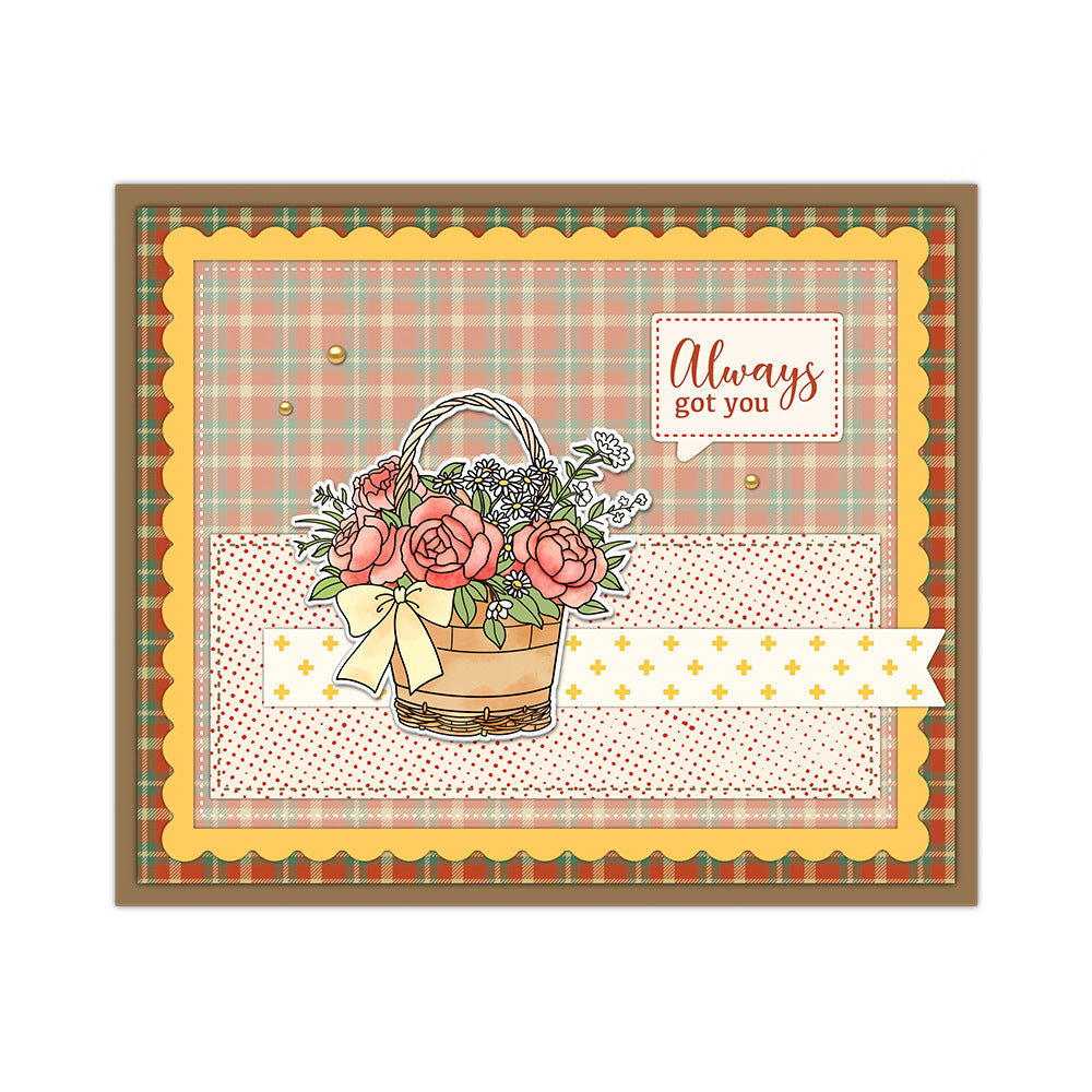 Flower Basket Clear Stamps