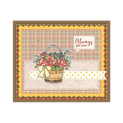 Flower Basket Clear Stamps