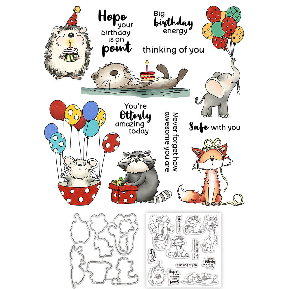 Birthday Animals Dies & Stamps Set