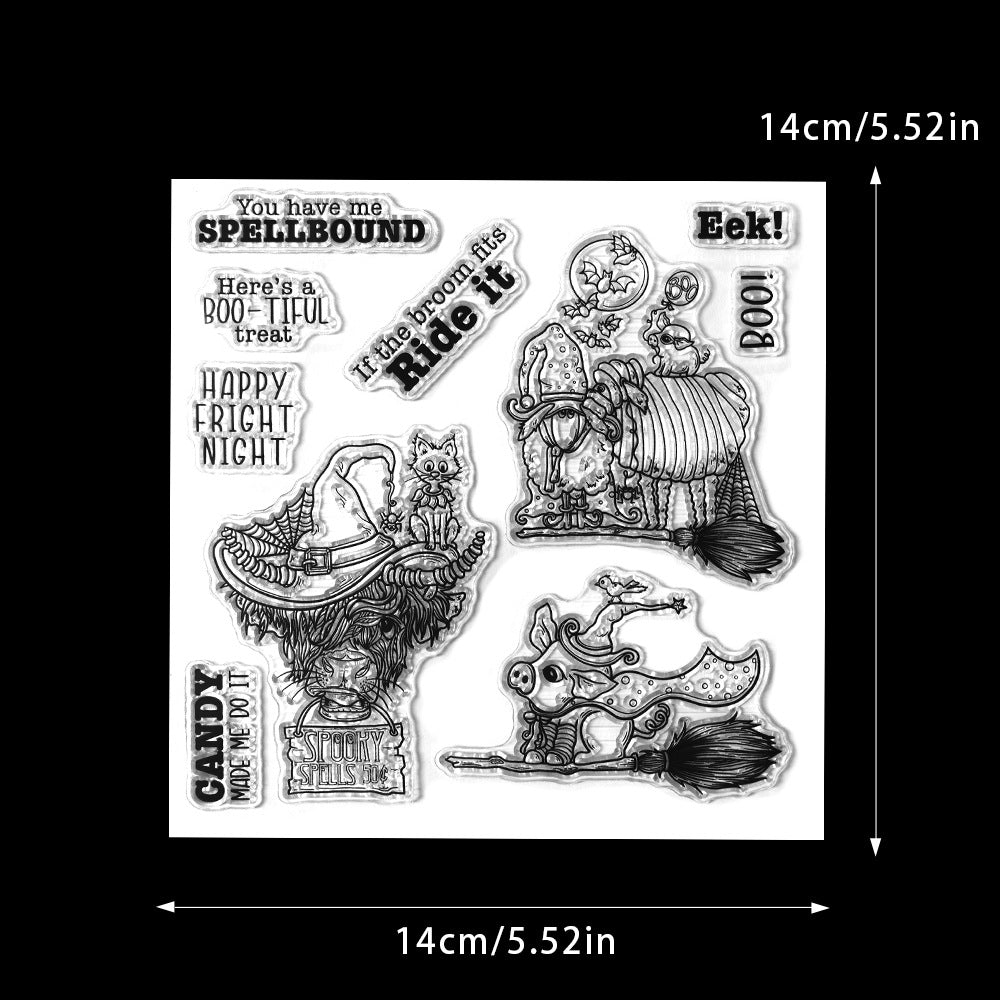 Halloween Theme Dies & Stamps Set