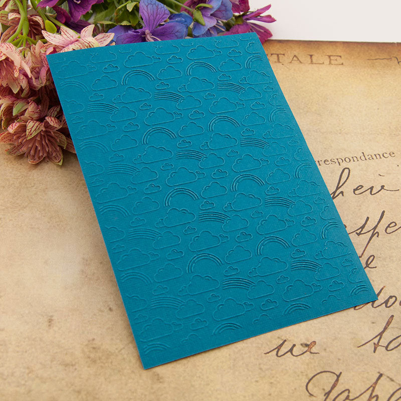 Clouds DIY Plastic Embossing Folders