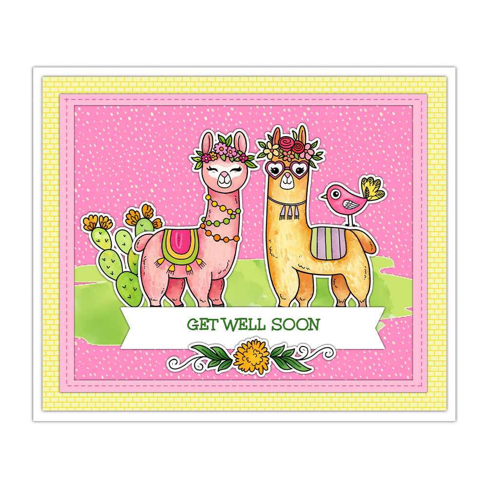Cactus and Alpaca Clear Stamps