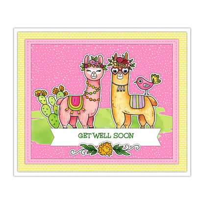 Cactus and Alpaca Clear Stamps