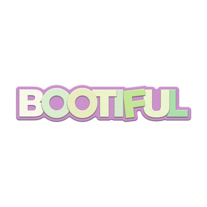 "Bootiful" Words Metal Cutting Dies