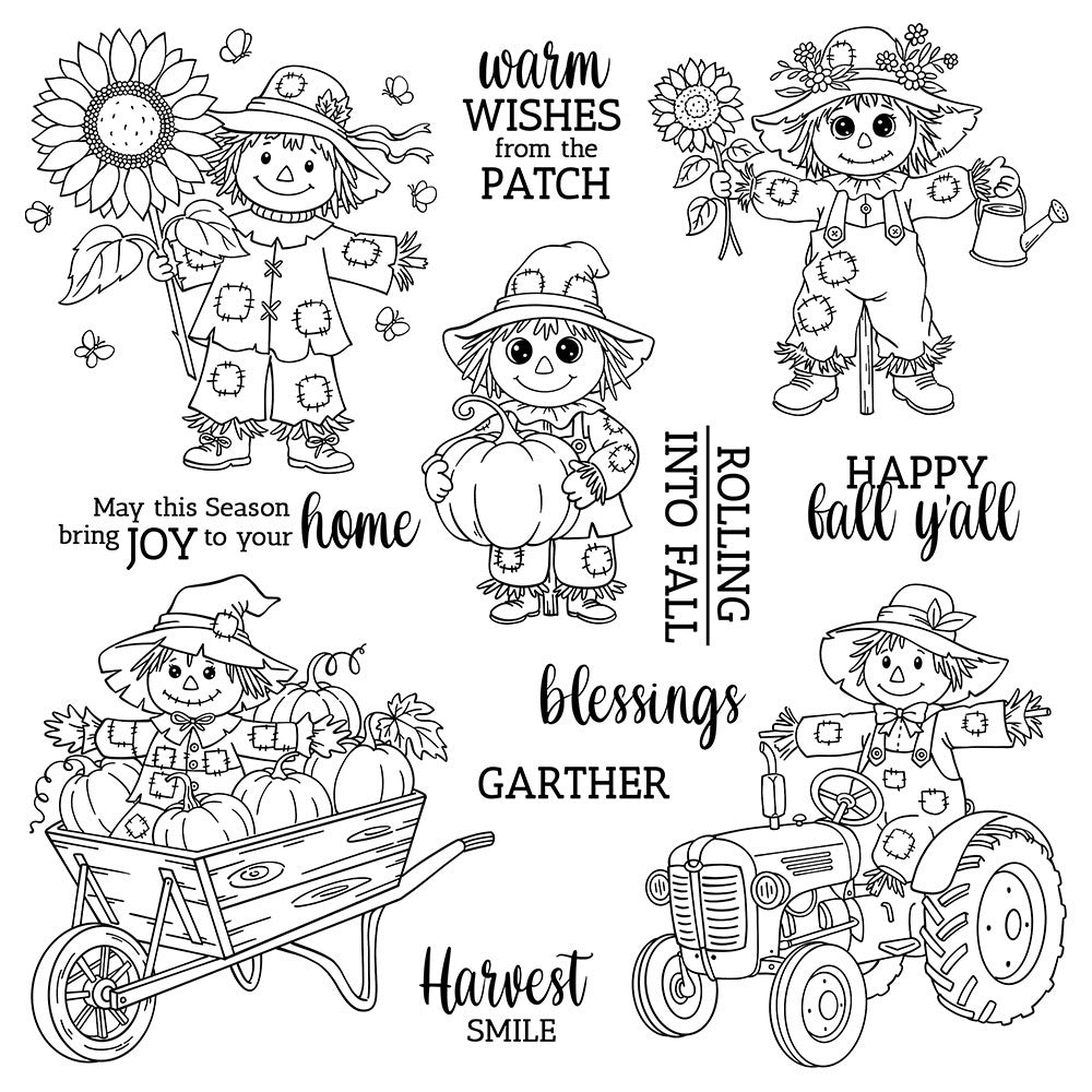 Cute Scarecrow Dies & Stamps Set