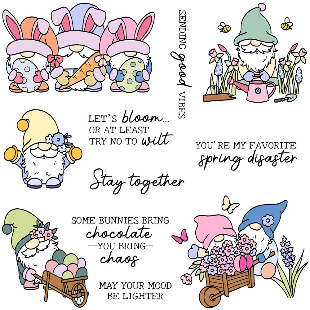 Easter Gnomes Clear Stamps